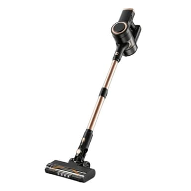 Cordless Vacuum Cleaner, Upgraded 46KPA 45Mins Vacuum Cleaners for Home, Self-Standing Stick Vacuum, LED Smart Screen, RE-charge Battery Handheld Smart Home Appliance Green LED Floor Brush Anti-Tangle