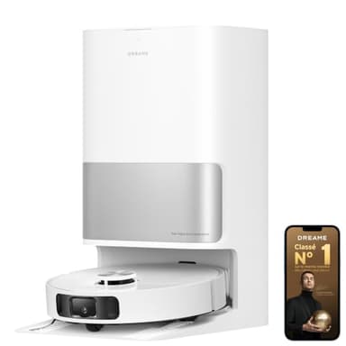 DREAME L10s Ultra Gen 2 Robot Aspirateur Laveur 10 000 Pa, Technologie MopExtend RoboSwing, Base Entièrement Automatique, Mode Animaux, 32 réglages de niveau d'eau, Système de lavage des sols DuoScrub