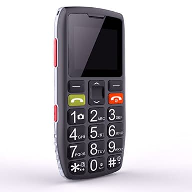 artfone Téléphone Portable Senior Débloqué avec Grandes Touches, Bouton SOS, C1 Senior, Caméra VGA, Radio FM, Haut-Parleur de Boîte, Batterie 1800mAh, 2G GSM, Noir