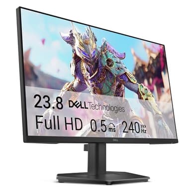 Dell 24 Écran PC Gaming - SE2426HG, Full HD (1920x1080), 240Hz, Fast IPS, 0.5ms, AMD FreeSync Premium, 99% sRGB, HDR10, VESA (100x100mm), DisplayPort, 2 HDMI, Garantie 3 Ans, Noir