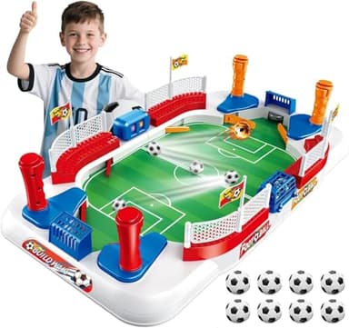 Babyfoot Jouet Enfant 4-10 Ans– Mini Baby Foot Table Football Cadeau Garcon 5 6 7 8 12 Ans, Jeu Football Compétitif en Famille - Cadeau de Pâques Fête Coupe du Monde 2026